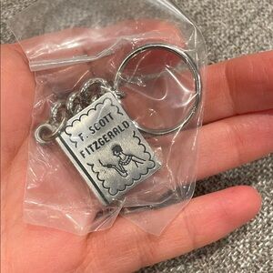 Silver F. Scott Fitzgerald Keychain